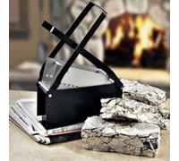 MOUMOUTEN Paper Log Briquette Maker, DIY Recycle Newspaper Briquette Maker Heavy Duty Iron Paper Log Brick Shredded Paper Log Brick Maker for Heating Fire Stove Home