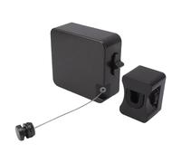 MOUMOUTEN Retractable Clothesline, Stainless Steel Retractable Clothesline Line, Heavy Duty Adjustable Clothes Drying Rope, for Indoor and Outdoor(Black)
