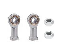 MOUMOUTEN Rod End Bearings, 2PCS SI5T/K M5*0.8 PTFE Composite Material Female Thread Rod End Joint Bearing Self-Lubricating Heim Joint