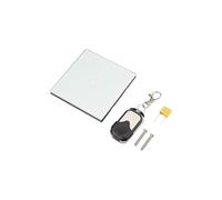 MOUMOUTEN Smart Light Switch, 1 Way Tempered Glass Panel Smart Touch Switch with Remote Control for Living Room, Bedroom, Bathroom(White)