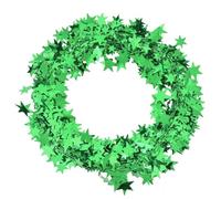 MOUMOUTEN Star Tinsel Garlands, 7.5m Star Shaped Tinsel Garland Decor for Christmas Trees Party Home Birthday Festive Decorations (Green)