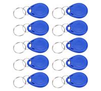 MOUMOUTEN T5577 NFC Key Fob 10 Pack, Blank Rewritable 125kHz Keychain Tag for Access Control, Elevator, Parking, Durable ABS High Temperature with 10000 Write Cycles