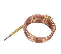 MOUMOUTEN Thermocouple Replacement Kit 23.6 Inch with 5 Adapter Nuts, Temperature Sensing Probe for Gas Stove Oven Heater Fireplace Safety Protection (1500mm)