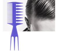 MOUMOUTEN Wide Comb, Men's Hairdressing Styling Comb For Women Reduces Breakage Of Long Wet Or Curly Hair (Purple)