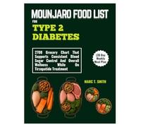 MOUNJARO FOOD LIST FOR TYPE 2 DIABETES (30 Day Weekly Meal Plan: 2700 Grocery Chart That Supports Consistent Blood Sugar Control And Overall Wellness While On Tirzepatide Treatment