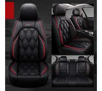 MounSgk Car Seat Covers Fit For Au-di A4 Avant 2010 2011 2012 2013 2014 2015 2016 2017 2018 2019 2020 2021 2022 3D All Inclusive Leather 5 Seat Car Seat Cover Accessories,Black