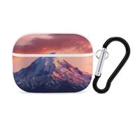 Mount at Sunset AirPod Pro Case, Anti Scratch Hard PC Cover with Keychain, AirPod Pro 2nd/1st Case Accessories for Women Men, White-Style