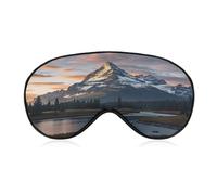 Mount at Sunset Eye Mask, Adjustable Strip, Blocks Light Sleep Mask, Sleep Eye Mask for Night Sleeping Travel Nap 8.1 * 4.1 Inches
