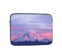 Mount at Sunset Pattern 12 inch laptop bag, inner protective sleeve, portable and suitable for business trips or travel
