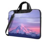 Mount at Sunset Patterned 13 inch laptop bag with shoulder strap, suitable for business trips