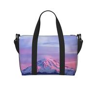 Mount at Sunset Print Gym Bag for Women, Weekender Overnight Bag,Personal Item Bag, Shoulder Bag for Women Men,One Size
