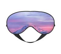 Mount At Sunset Print Satin Sleep Mask & Eye Mask | Deep Dream Sleep Masks for Women & Men | Soft Sleeping Eye Mask to Nourish Skin