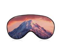 Mount at Sunset Sleep Mask for Women Men, Soft Eye Mask with Adjustable Strap for Sleeping, Light Blocking Travel Blindfold for Nap Comfortable Eye Cover for Home Office