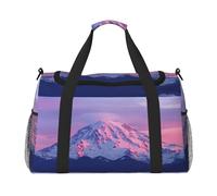 Mount at Sunset Travel Duffel Bag for Women Men,Print Polyester Tote Hand Luggage Bag with Shoulder Strap