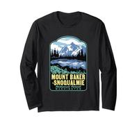 Mount Baker Snoqualmie National Forest Washington Long Sleeve T-Shirt