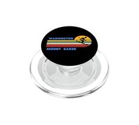 Mount Baker Washington Skiing Skier Ski Retro Sun Vintage PopSockets PopGrip for MagSafe