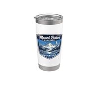 Mount Baker Wilderness Washington Mountain Hiking Camping Stainless Steel Insulated Tumbler