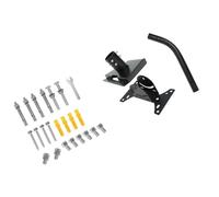Mount Bracket Set for Gen 3 Device Setup, Adjustable Positioning Stand with Wall Mounting Plate, Curved Tube and Hardware Set, Black Receiver Setup Wall Bracket Stand Holder Base Mount