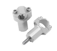 Mount Clamp Riser Motorcycle Accessories Handlebar Risers Mount Clamp Motorbike Replacement Aluminum Alloy Handle Bar Risers(Silver)