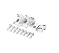 Mount Clamp Riser Motorcycle Increase Height 20mm Bracket Handlebar Bar Risers Adapter For Z250 For Z300 For Z800 300 250 Handle Bar Risers(Silver)