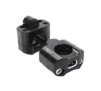 Mount Clamp Riser Suitable For Most Motorcycles CNC Billet HandleBar Fat Bar Risers Mount Clamp Adaptor 22MM To 28MM Handle Bar Risers(Black)