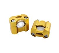 Mount Clamps Adapter Motorcycle Handlebar Riser Bars Kit Motorcycle ATV 22mm 28mm Handlebar Clamp Handlebar Risers Adapter Bar Clamps For YA&MA&HA(Yellow)