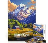 Mount Cook, New Zealand 1000 Piece Jigsaws for Teenagers Puzzle Cognitive Boost Perfect Connection Fun Play (38x52cm)