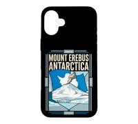 Mount Erebus Antarctica Flag Volcano Ice Landscape Retro Art Case for iPhone 16 Plus