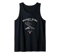 Mount Etna Sicily Volcano Italy Flag Italian Souvenir Tank Top