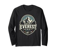 Mount Everest Summit 8849m Nepal Himalaya Trekking Climbing Long Sleeve T-Shirt