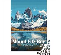 Mount Fitz Roy Landscape, Jigsaw for Adults, 1000 Pieces, 52x38cm/1000pcs