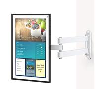 Mount for Echo Show 15, Adjustable Wall Mounting Bracket with Heavy Duty 15” Extension Arm, Rotate Tilt Swivel for Alexa Echo Show 15, Holds up to 33lbs, White by WALI