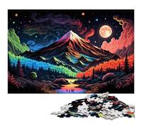 Mount Fuji 1000-Piece Jigsaw Puzzle cardboard Jigsaw Puzzles for Adults Challenging Brain Teaser - Relaxing Toy for Teenagers 26X38CM/10.23x14.96inch