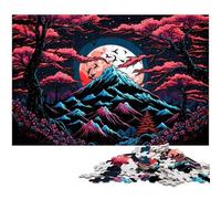 Mount Fuji 1000-Piece Jigsaw Puzzle cardboard Jigsaw Puzzles for Adults for Teenagers & Teens, Ideal Birthday 26X38CM/10.23x14.96inch