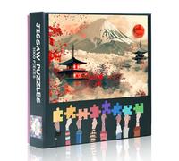 Mount Fuji - 1000 Piece Jigsaw Puzzle for Adults Japanese Traditional Culture Pattern Puzzle Impossible Hard Difficult Challenging Jigsaw Puzzles Coolest Adult Puzzles 50x70 cm
