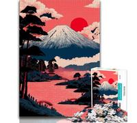 Mount Fuji 1000 Piece Jigsaw Puzzles for Teenagers,Stress Reliever Staycation Kill Time with Matching Poster And Trivia Sheet (75x50cm)