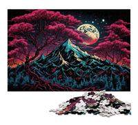 Mount Fuji 1000Pc Adults Jigsaw Puzzle cardboard Jigsaw Brain-Challenging DIY Decorative Game, Family Interactive Toy 26X38CM/10.23x14.96inch