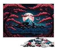 Mount Fuji 1000Pc Adults Jigsaw Puzzle cardboard Puzzles Challenging Brain Teaser for Teenagers, Family Game Night Fun 26X38CM/10.23x14.96inch
