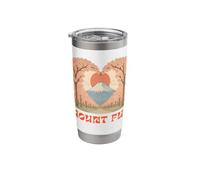 Mount Fuji Cherry Blossom Love Stainless Steel Insulated Tumbler