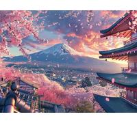 Mount Fuji Diamond Art Kits Adults 5D Diamond Painting Landscape Gem Art Adult Crafts DIY Full Drill Crystal Pictures 10x15 cm, Diamonds Cross Stitch Embroidery for Home Decor Gifts for Women yc-859