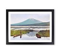 Mount Fuji from Kashiwabara by Kazumasa Ogawa Framed Print | A2 Black Framed Wall Art | Ready to Hang | Modern Landscape Picture | Living Room Bedroom Lounge Office