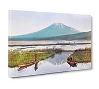 Mount Fuji from Kashiwabara by Kazumasa Ogawa Painting Canvas Print | Gallery Wrapped 30mm Frame Wall Art | 30x20 inches | Ready to Hang | Contemporary Picture | Living Room Bedroom Lounge Office
