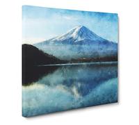 Mount Fuji in Japan Canvas Print | Gallery Wrapped 30mm Frame Wall Art | 14x14 inches | Ready to Hang | Abstract Picture | Living Room Bedroom Lounge Office