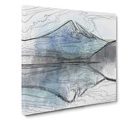 Mount Fuji in Japan Canvas Print | Gallery Wrapped 30mm Frame Wall Art | 14x14 inches | Ready to Hang | Abstract Picture | Living Room Bedroom Lounge Office