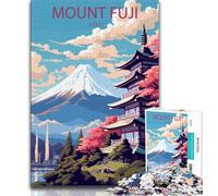 Mount Fuji Japan 1000 Piece Jigsaw Puzzle for Adults And Teenagers,Learning Educational Toy for Is Ideal As A Gift for The Whole Family 50x75cm