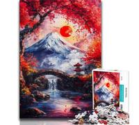 Mount Fuji, Japan 1000 Piece Jigsaw Puzzles for Adults Gifts,Help The Brain Exercise Addictive Toys to Cultivate Patience Great Gift 38x26cm