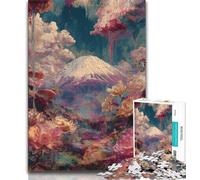 Mount Fuji, Japan 1000 Piece Jigsaw Puzzles for Teenagers,Toys Educational Games Stress Relieving Suitable for Desktop Decoration (75x50cm)