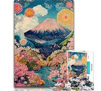 Mount Fuji, Japan 1000 Pieces Jigsaw Puzzles for Adults And Teens,Help The Brain Exercise Addictive Toys to Cultivate Patience Great Gift 38x26cm
