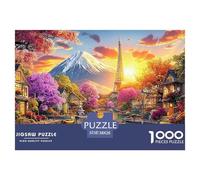 Mount Fuji_ Japan Jigsaw Puzzle 1000-Piece for Adults & Kids, Challenging Home Decoration Gift 38x26cm/1000pcs