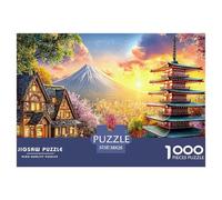Mount Fuji_ Japan Jigsaw Puzzles for Adults Kids. 1000 Pieces Impossible Puzzle Challenge Toy 38x26cm/1000pcs